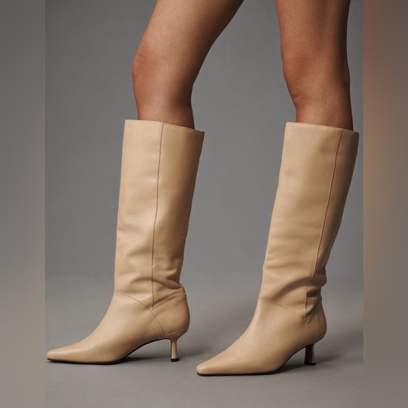 NWT! Light Sand By Anthropologie Knee-High Pointed-Toe Boots -Multiple Sizes 💎 - Picture 3 of 5